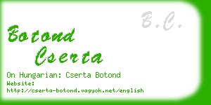 botond cserta business card